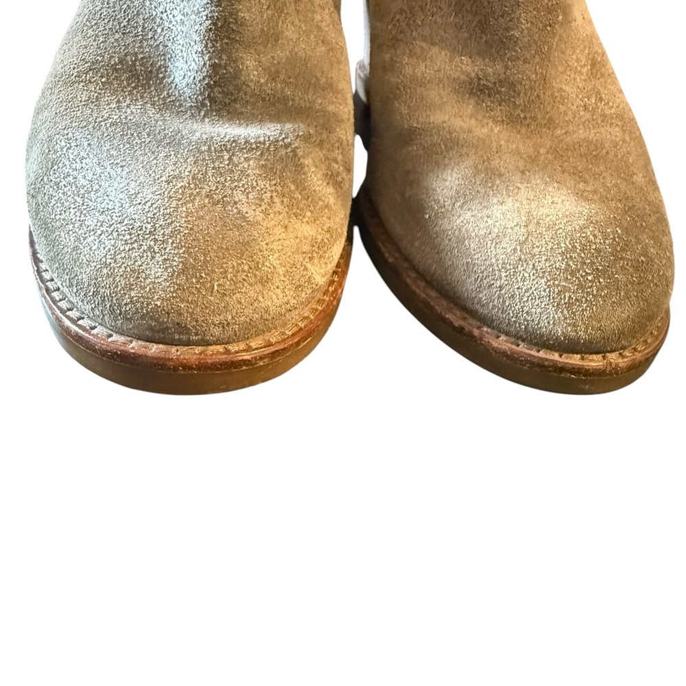 Johnston & Murphy Suede Wedge Ankle Boots Taupe Size 7 - Picture 6 of 10